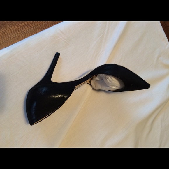 JIMMY CHOO Addison Black Shimmer d'Orsay Pumps 36 - Picture 4 of 7